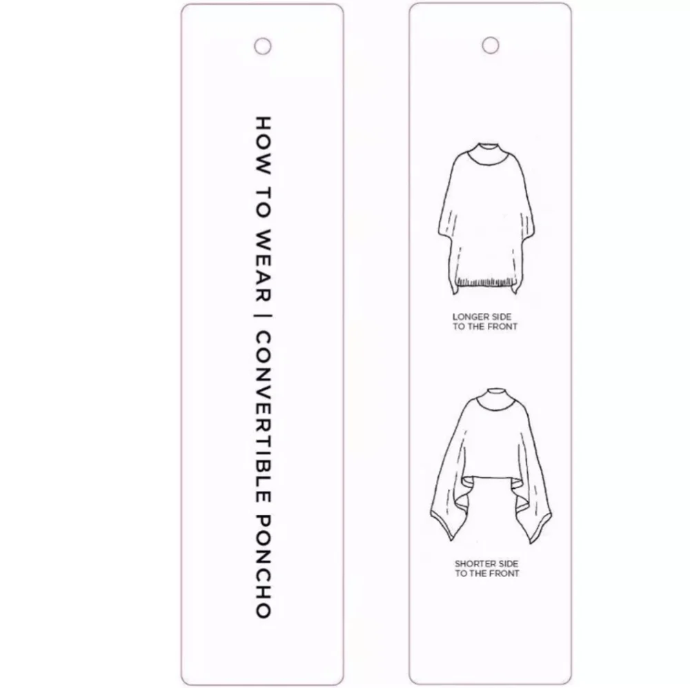 ECHO 23 NYC Convertible Women's Poncho Sweater -PEONY PINK Gray Trim-One Soze
